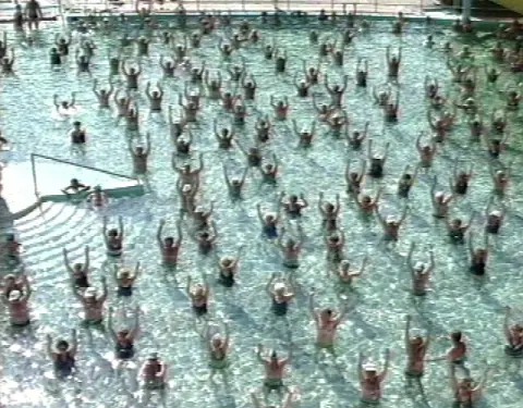 A gyógytorna a termálvízben mindig népszerű